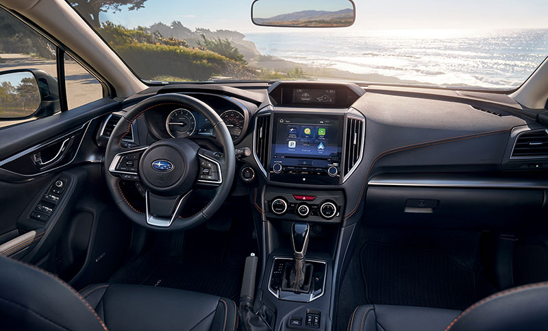 <b>Interior Technology
</b><br><br>Connected nearly anywhere you go. That&rsquo;s the advantage of the all-new Crosstrek with upgraded technology and standard perks like SUBARU STARLINK<sup>&trade;</sup> Multimedia.