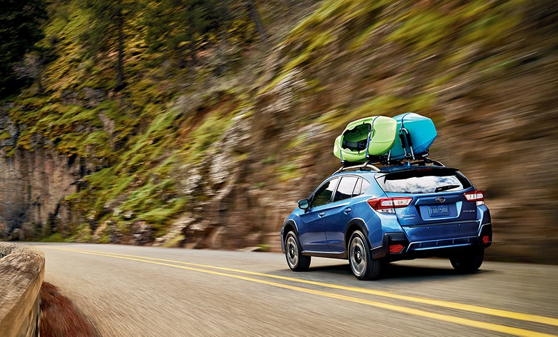 <b>Efficiency</b><br><br>Sacrifice nothing. Get exceptional capability and great fuel economy with the all-new Crosstrek. It earns up to 33 highway MPG<sup>7</sup> with standard Subaru Symmetrical All-Wheel Drive and a driving range of over 500 miles.<sup>12</sup> Now it also includes available X-MODE<sup>&reg;</sup> with Hill Descent Control for extra control on steep and slippery roads<sup>8</sup>.<br>