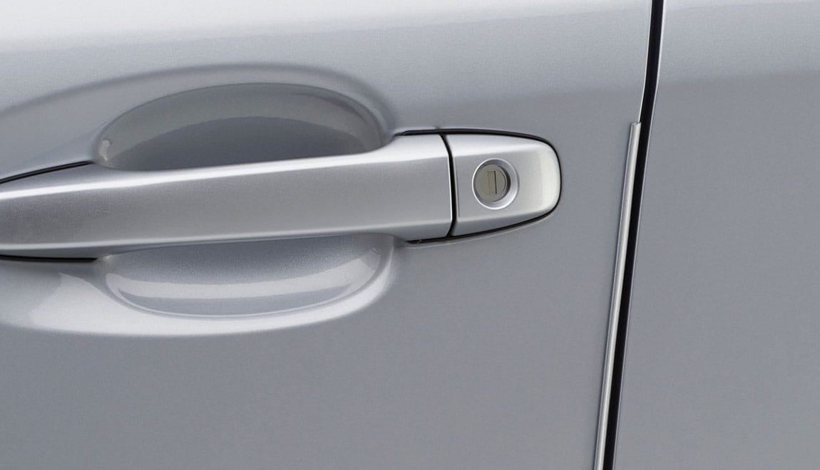 Help protect your door edges from dings and dents with custom-fit body-color-matched Door Edge Guards. They preserve the appearance of your Subaru while seamlessly blending into the door design.